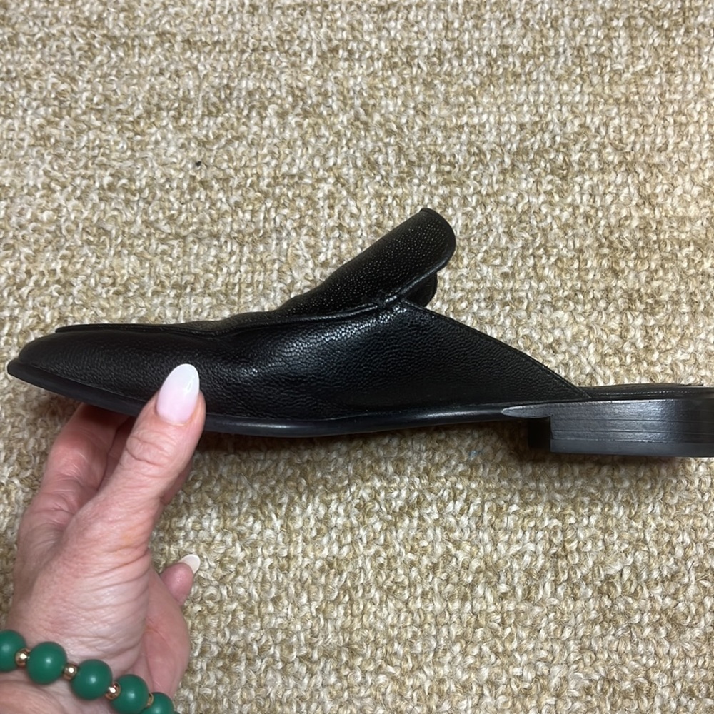 rag & bone ASLEN LOAFER MULE leather black